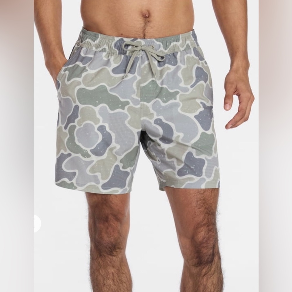 OZARK TRAIL Mens Swim Shorts Size 3XL Pull On Camouflage Quick Dry Pockets New